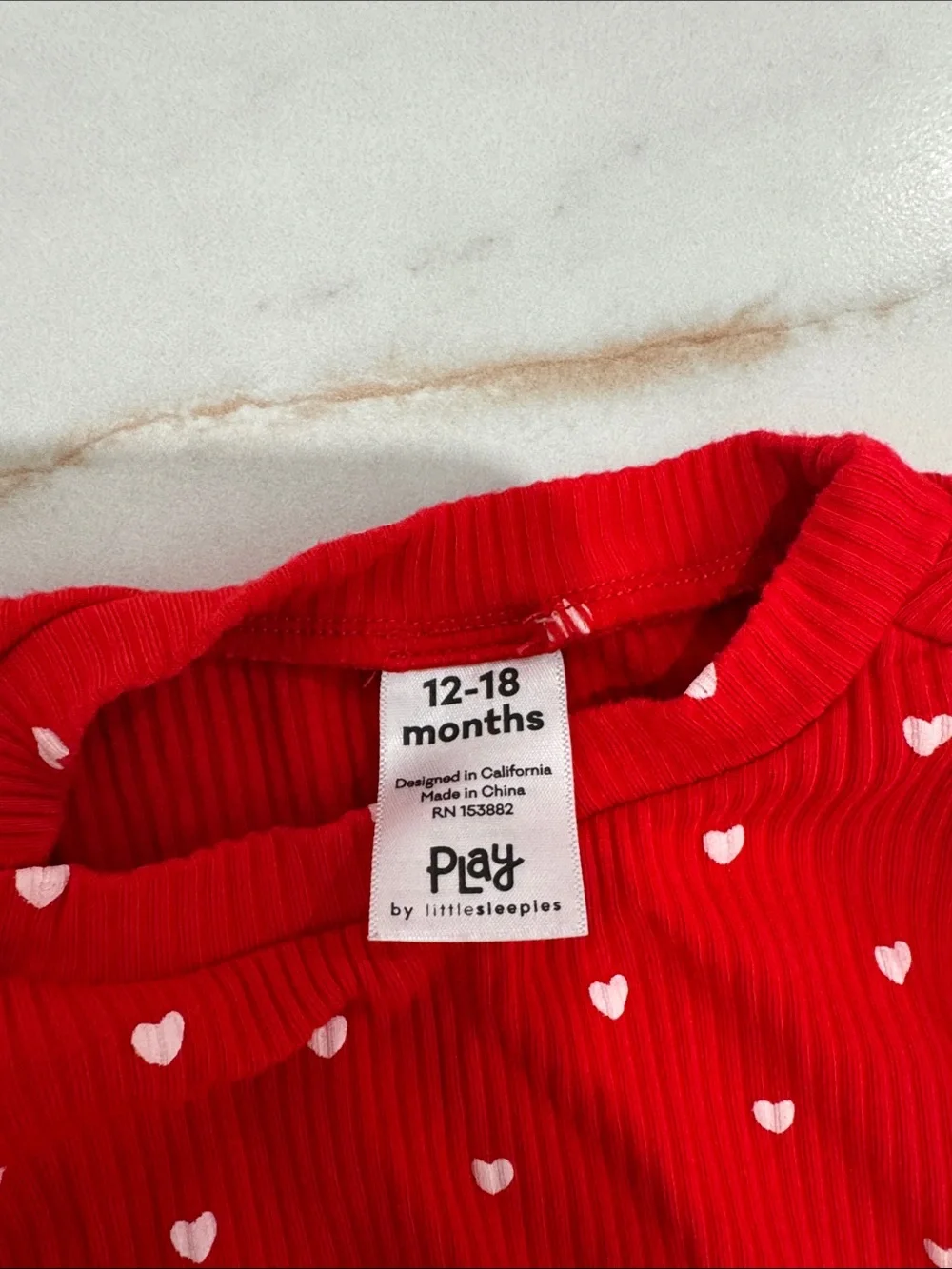 Little Sleepies Bamboo Play Heart Sets Bundle of 2 outfits 12-18 m